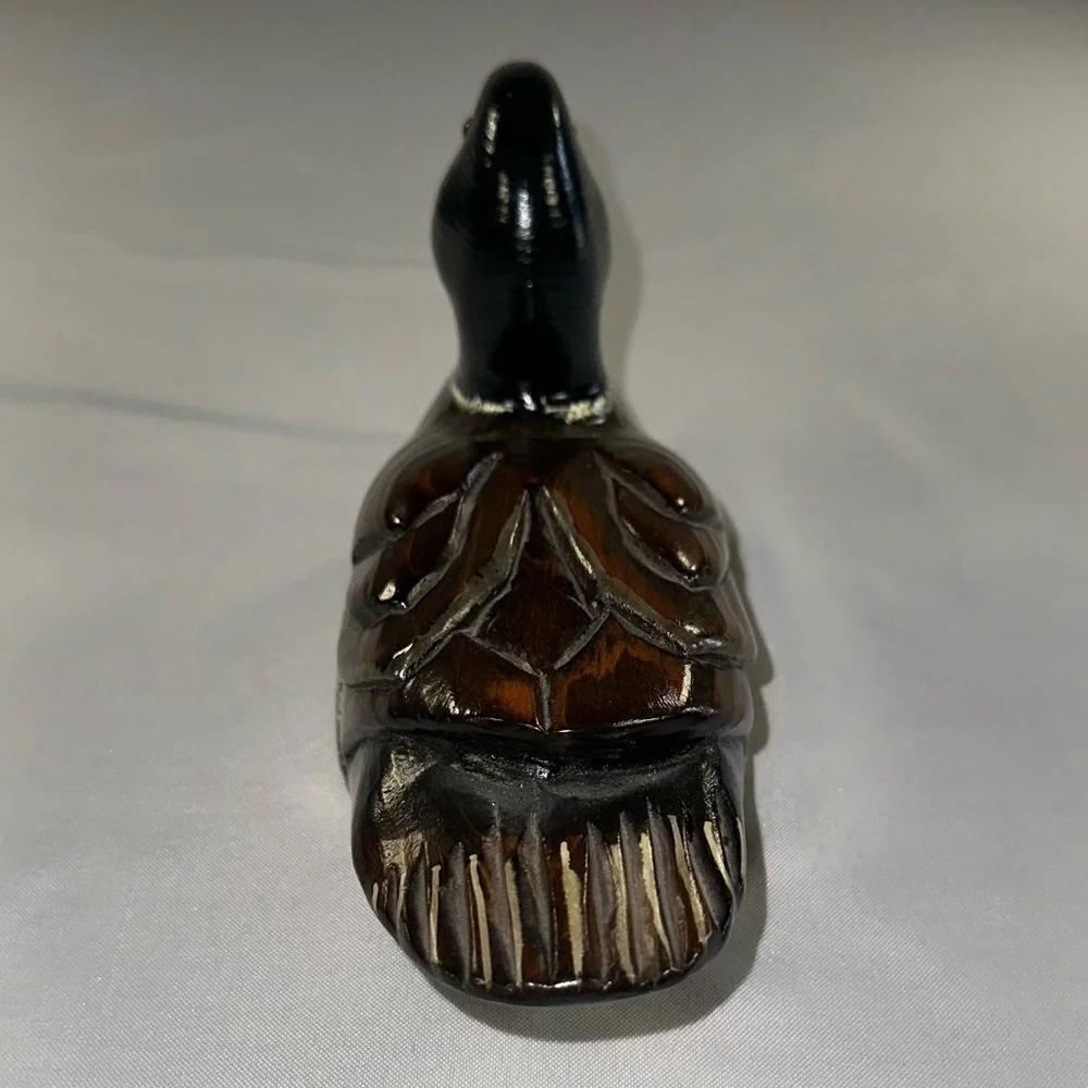 Mallard Duck Solid Wood Signed by Creator Leo Kappy Vintage Beautiful Decoy - Picture 4 of 10